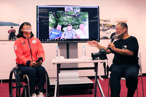瀬立選手とトークイベント